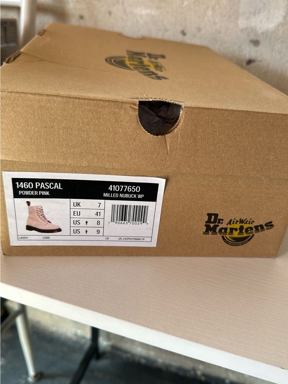 Dr. Martens 1460 Pascal Boot — Powder Pink